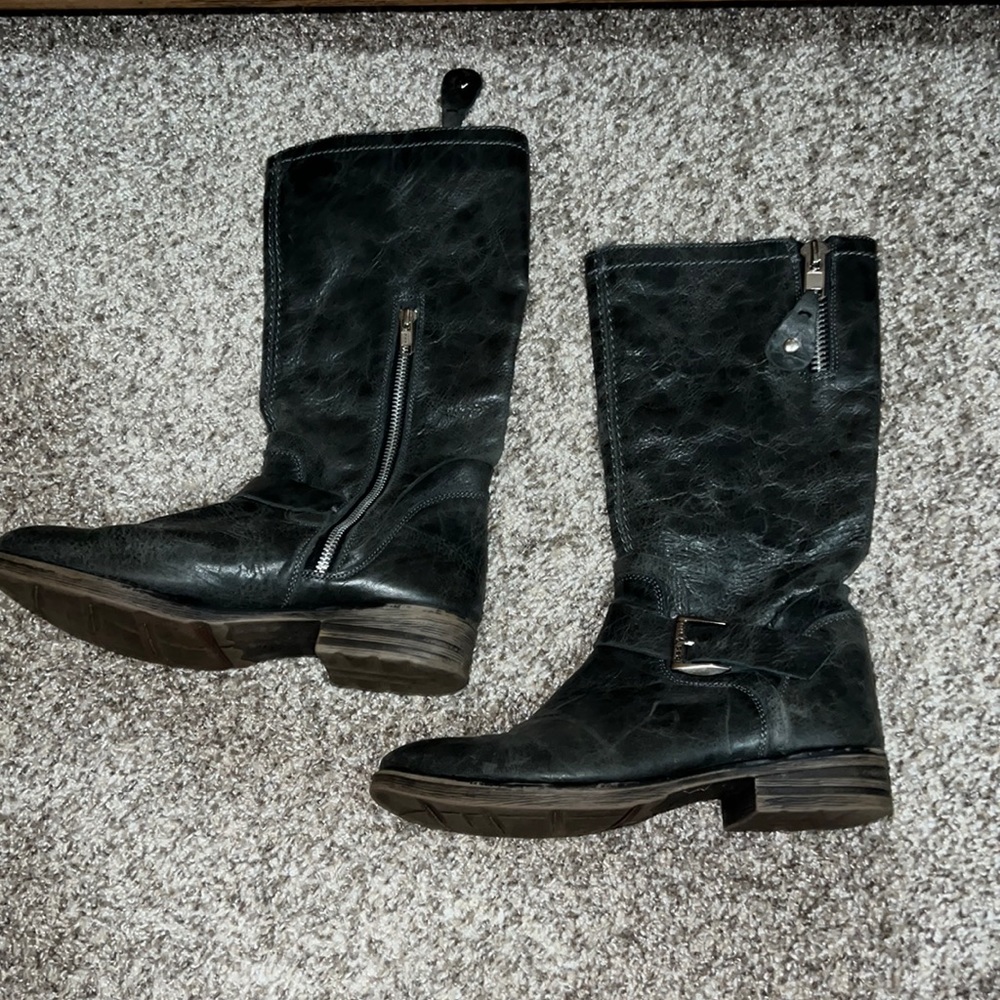Black bed Stu riding boots